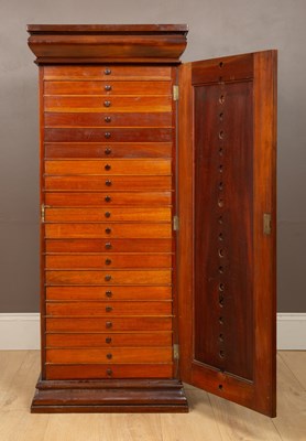 Lot 46 - A Victorian mahogany collectors cabinet