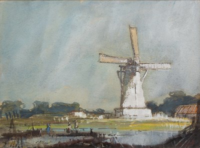 Lot 378 - Cecil Arthur Hunt (1873-1965) 'Dutch Mill',...