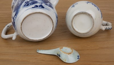 Lot 34 - Three blue and white porcelain pieces Chinese,...