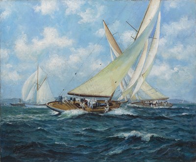 Lot 381 - 20th century English school The Yacht Race,...