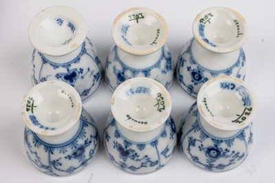 Lot 437 - An extensive Royal Copenhagen fluted half lace tea service