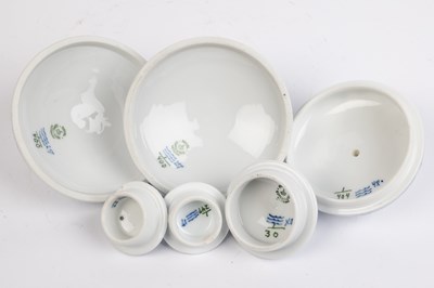 Lot 437 - An extensive Royal Copenhagen fluted half lace tea service