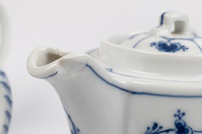 Lot 437 - An extensive Royal Copenhagen fluted half lace tea service