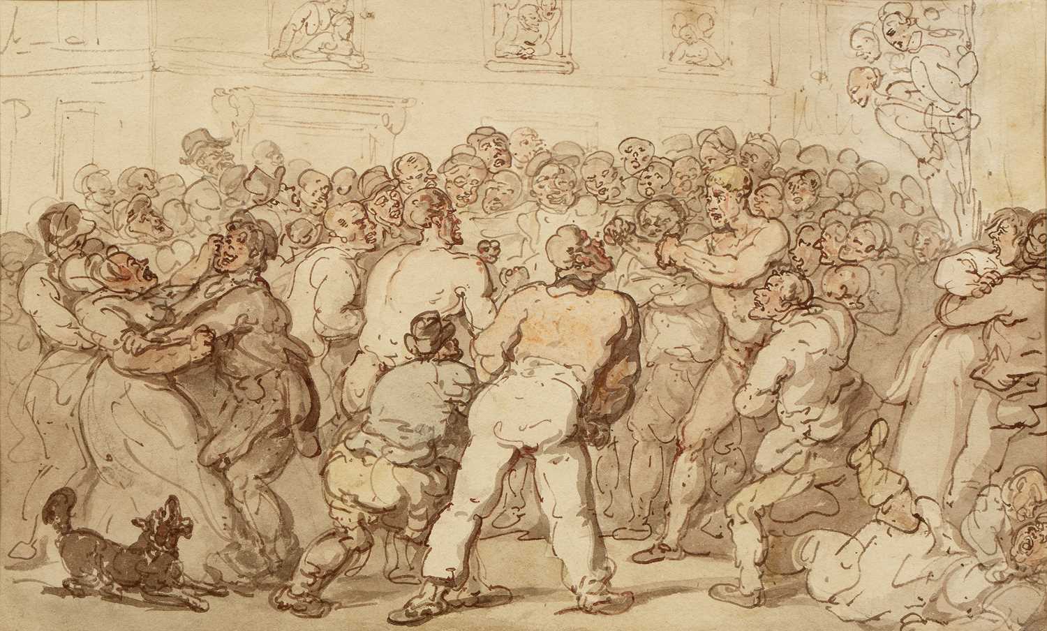 Lot 415 - Thomas Rowlandson (1756-1827) The Boxing Brawl,...