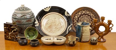 Lot 419 - Collection of miscellaneous studio ceramics...