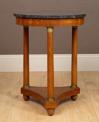 Lot 440 - A guéridon marble topped occasional table