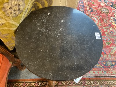 Lot 26 - A guéridon marble-topped occasional table