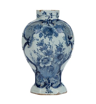 Lot 1056 - A 19th century Delft vase