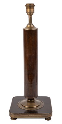 Lot 196 - A turned wooden table lamp