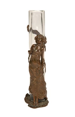 Lot 298 - Franz Xavier Bergman (Austrian 1861-1936), a vase by Bergman