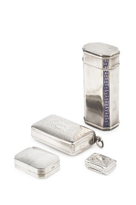 Lot 592 - An early Victorian silver rectangular...