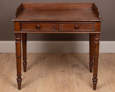 Lot 277 - A 19th century mahogany side table