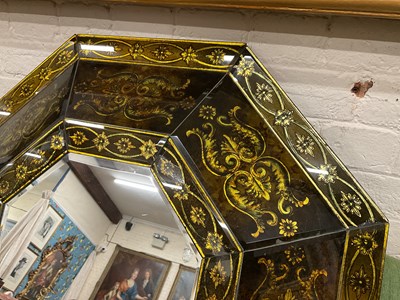 Lot 1092 - A Venitian Baroque octagonal cushion mirror