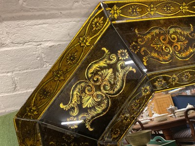 Lot 1092 - A Venitian Baroque octagonal cushion mirror