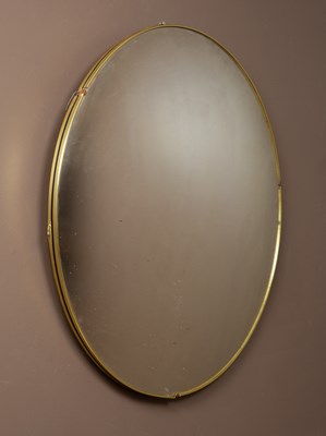 Lot 124 - A mid-century Italian convex mirror in the manner of Gio Conti.