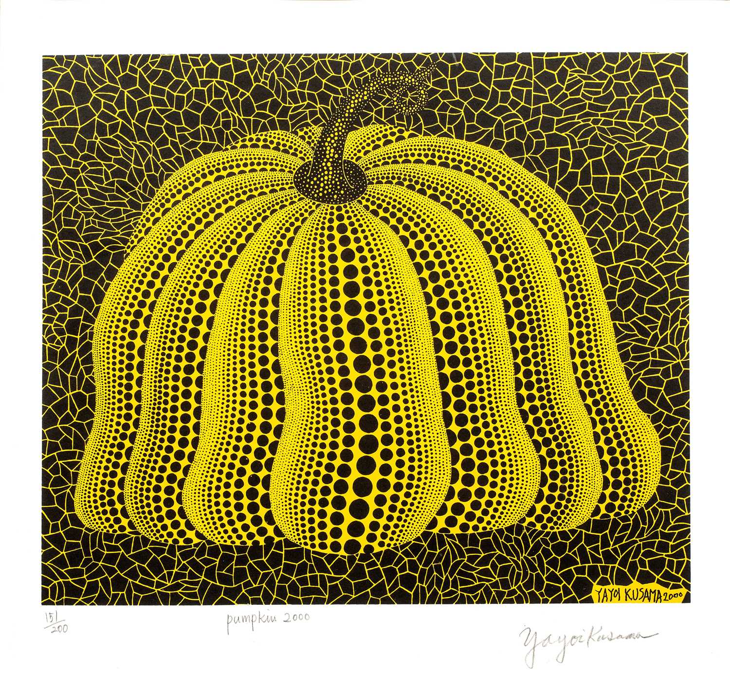 Lot 364 - Yayoi Kusama (b.1929) Pumpkin 2000 (Yellow),...