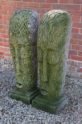 Lot 1306 - Two large decorative masks