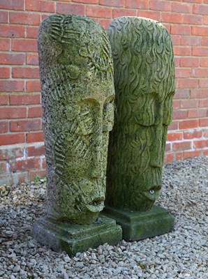 Lot 1306 - Two large decorative masks