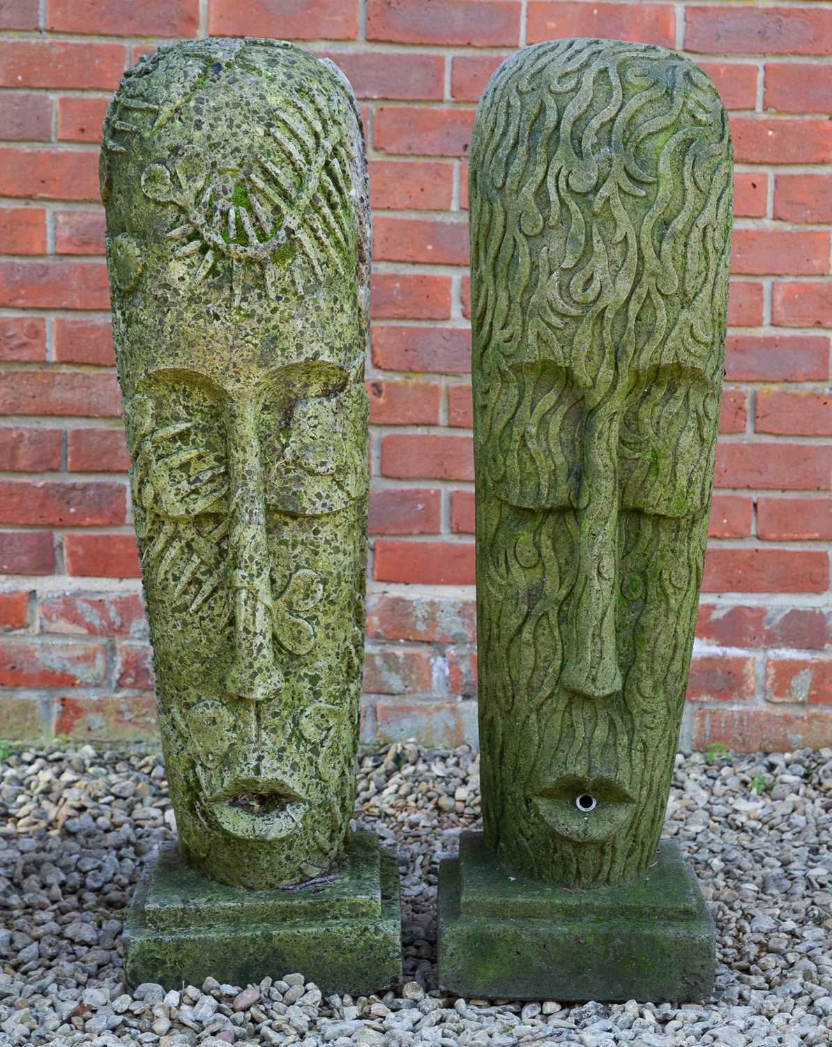 Lot 1306 - Two large decorative masks