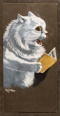 Lot 430 - Louis Wain (1860-1939) The musical cat, signed,...