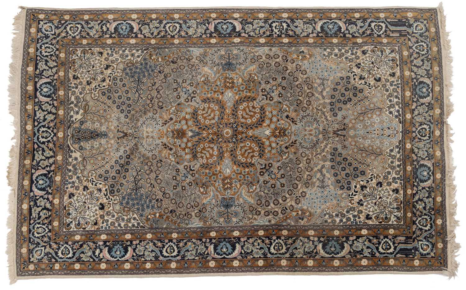 Lot 336 - A modern machine-made Meshed style rug