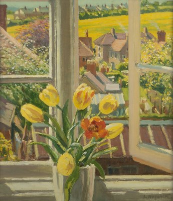 Lot 136 - Lizzie Hogarth (1878-1971) Buttercup Field,...