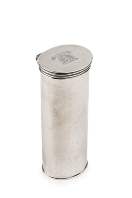 Lot 640 - A William IV silver nutmeg grater, of oval...