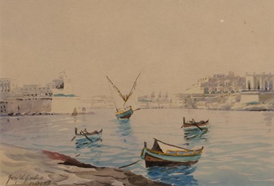 Lot 149 - J. Galin (20th Century School) 'Malta', two...
