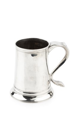 Lot 702 - A George III silver pint mug, of plain...