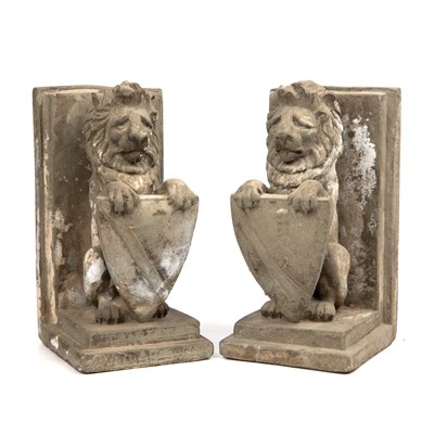 Lot 251 - A pair of late 20th century composite stone...