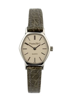 Lot 167 - A steel lady's wristwatch by IWC, with...