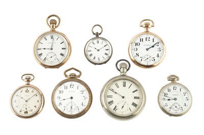 Lot 395 - A gold plated pocket watch by Elgin, the...