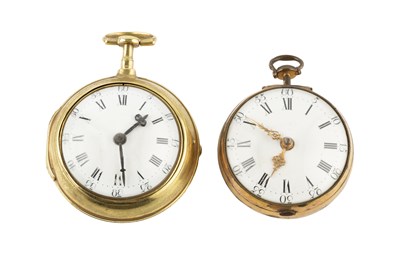 Lot 398 - A gilt metal pair cased pocket watch, the...