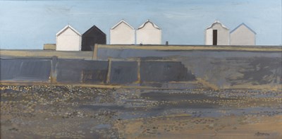 Lot 330 - David Humphreys (b.1937) Beach Huts, Shoreham...