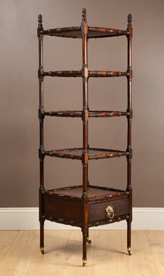 Lot 432 - A mahogany five-tier whatnot