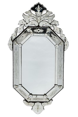 Lot 399 - A Venetian style wall mirror