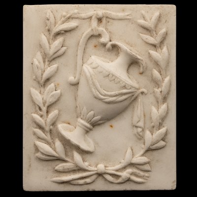 Lot 1235 - A pair of marble plaques