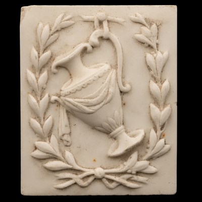 Lot 1235 - A pair of marble plaques