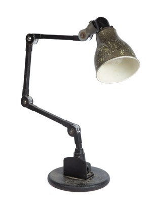 Lot 166 - A mid-20th century articulated industrial table lamp
