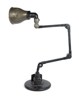 Lot 166 - A mid-20th century articulated industrial table lamp