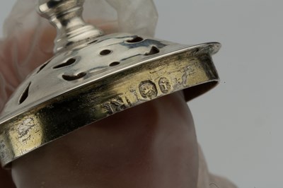 Lot 687 - An early Victorian silver spice box, of...