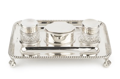 Lot 718 - A late Victorian silver inkstand, of...