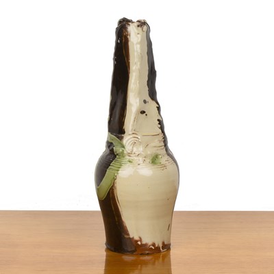 Lot 427 - Dylan Bowen (b.1967) tall slipware vase with...