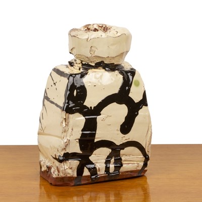 Lot 428 - Dylan Bowen (b.1967) slipware bottle vase of...