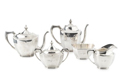 Lot 932 - An American silver tea and coffee service, of...