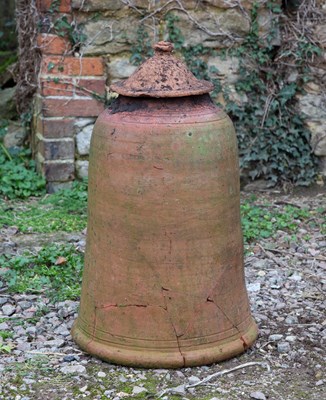 Lot 1327 - An old terracotta rhubarb forcer