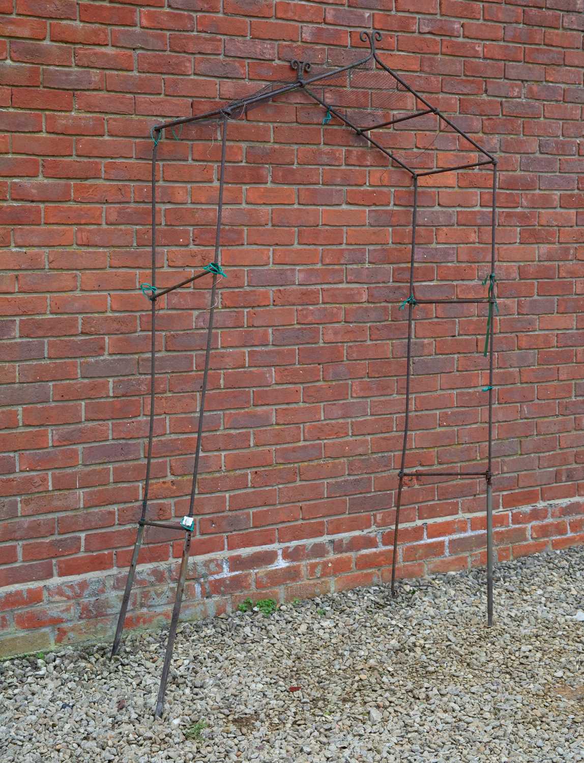 Lot 1178 - An old wrought iron rose arch