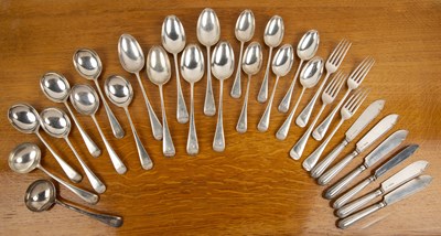 Lot 508 - Collection of silver flatware  to include: six...