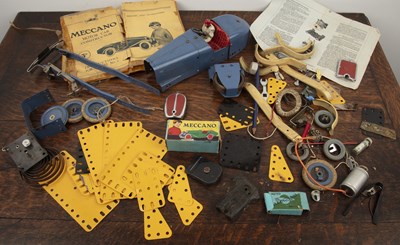 Lot 435 - Collection of Meccano tinplate toys  including...