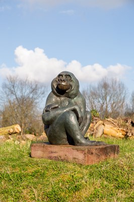 Lot 1254 - Lucy Kinsella (British 1960-) Baboon